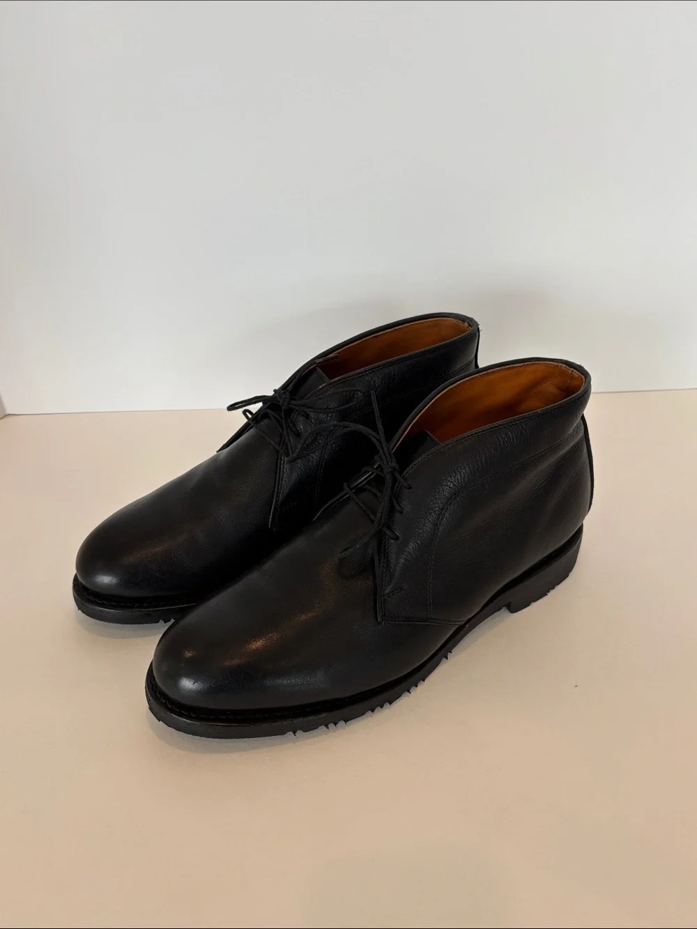 Allen Edmonds Stanford Men's Black Leather Chukka Boots Size 8.5D